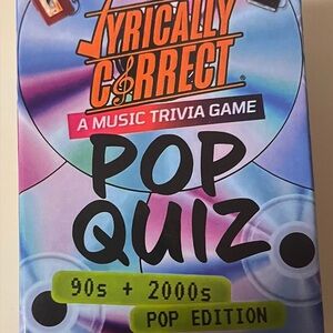 Lyrically Correct Music Trivia Game - Pop Quiz Edition
